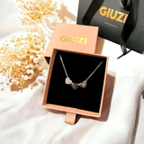 Collana tris di cuori con lettere