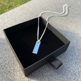 Collana targa uomo con nome