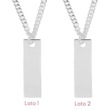 Collana targa uomo con nome