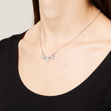 Collana tris di cuori con lettere