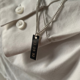 Collana targa uomo con nome