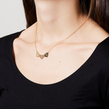 Collana tris di cuori con lettere
