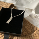 Collana targa uomo con nome