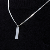 Collana targa uomo con nome