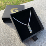 Collana targa uomo con nome