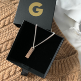 Collana targa uomo con nome