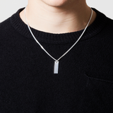 Collana targa uomo con nome