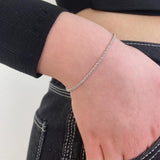 Bracciale luminoso in argento