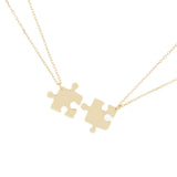 Collana puzzle di coppia con incisione