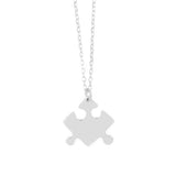 Collana puzzle di coppia con incisione