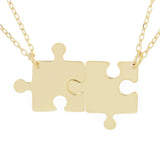 Collana puzzle di coppia con incisione