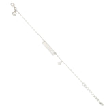 Bracciale targa argento con angioletto