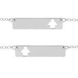 Bracciale con angioletto personalizzabile