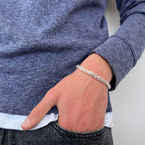 Bracciale bizantina uomo argento