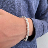 Bracciale bizantina uomo argento