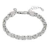 Bracciale bizantina uomo argento