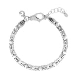 Bracciale bizantina uomo argento
