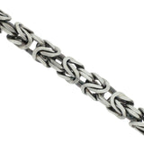 Byzantine men's bracelet small smoked