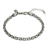 Byzantine men's bracelet small smoked