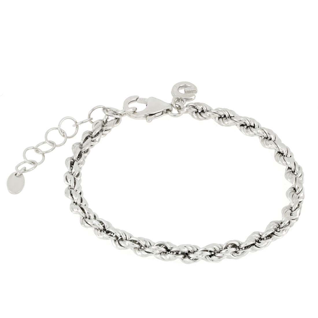 Bracciale corda in argento