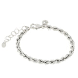 Bracciale corda in argento