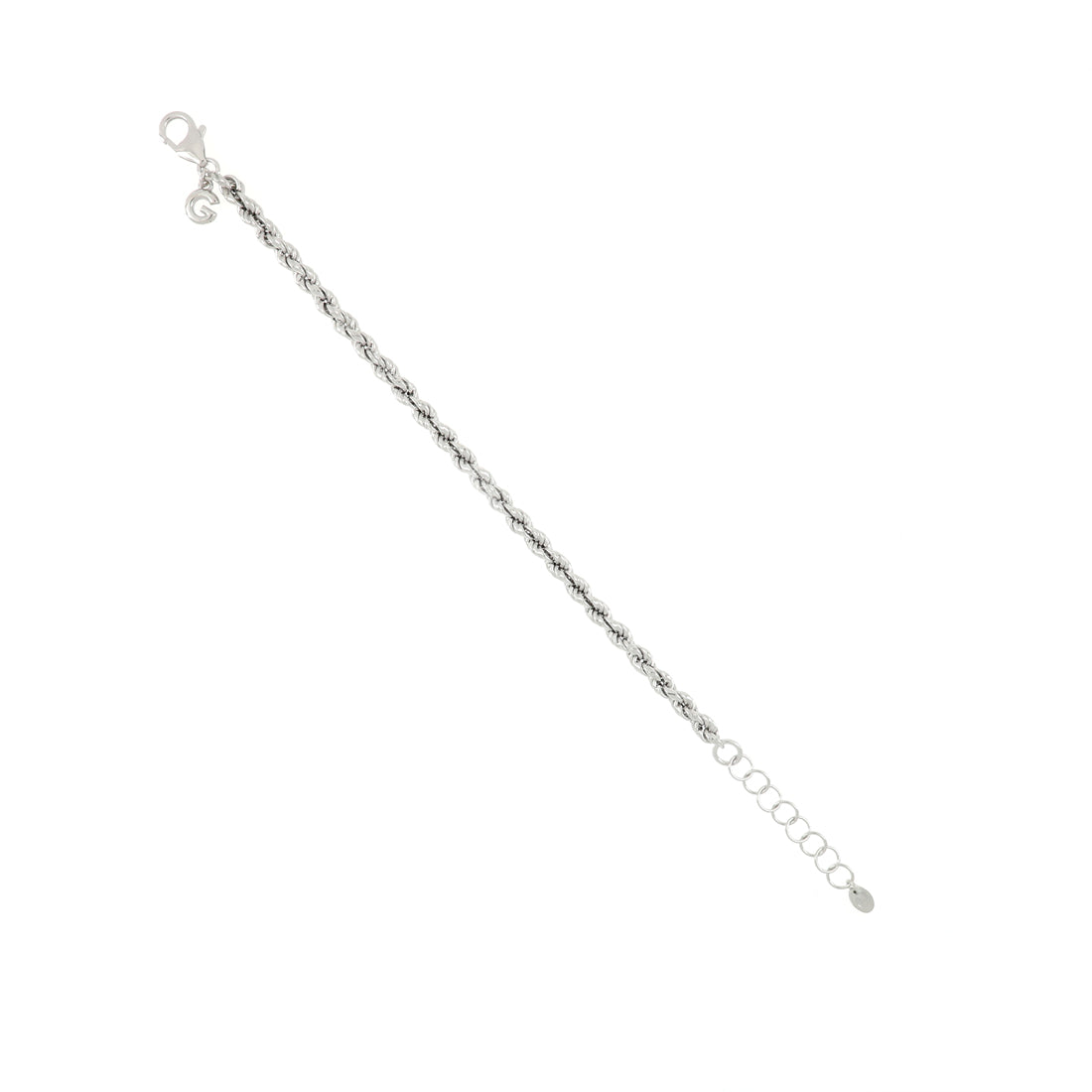 Bracciale corda argento
