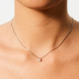 Collana con punto luce in argento