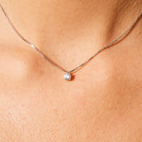 Collana con punto luce in argento