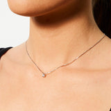 Collana con punto luce in argento