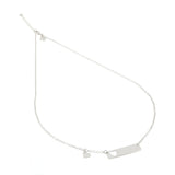 Collana con targa cuore in argento 925