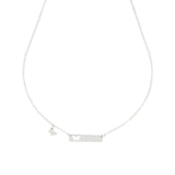 Collana targa farfalla in argento 925