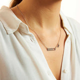 Collana con piastrina farfalla