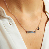 Collana con piastrina farfalla