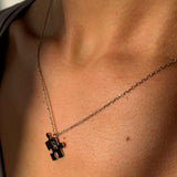 Collana puzzle di coppia con incisione