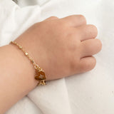 Bracciale per bambini con charm cuore 2-8 anni