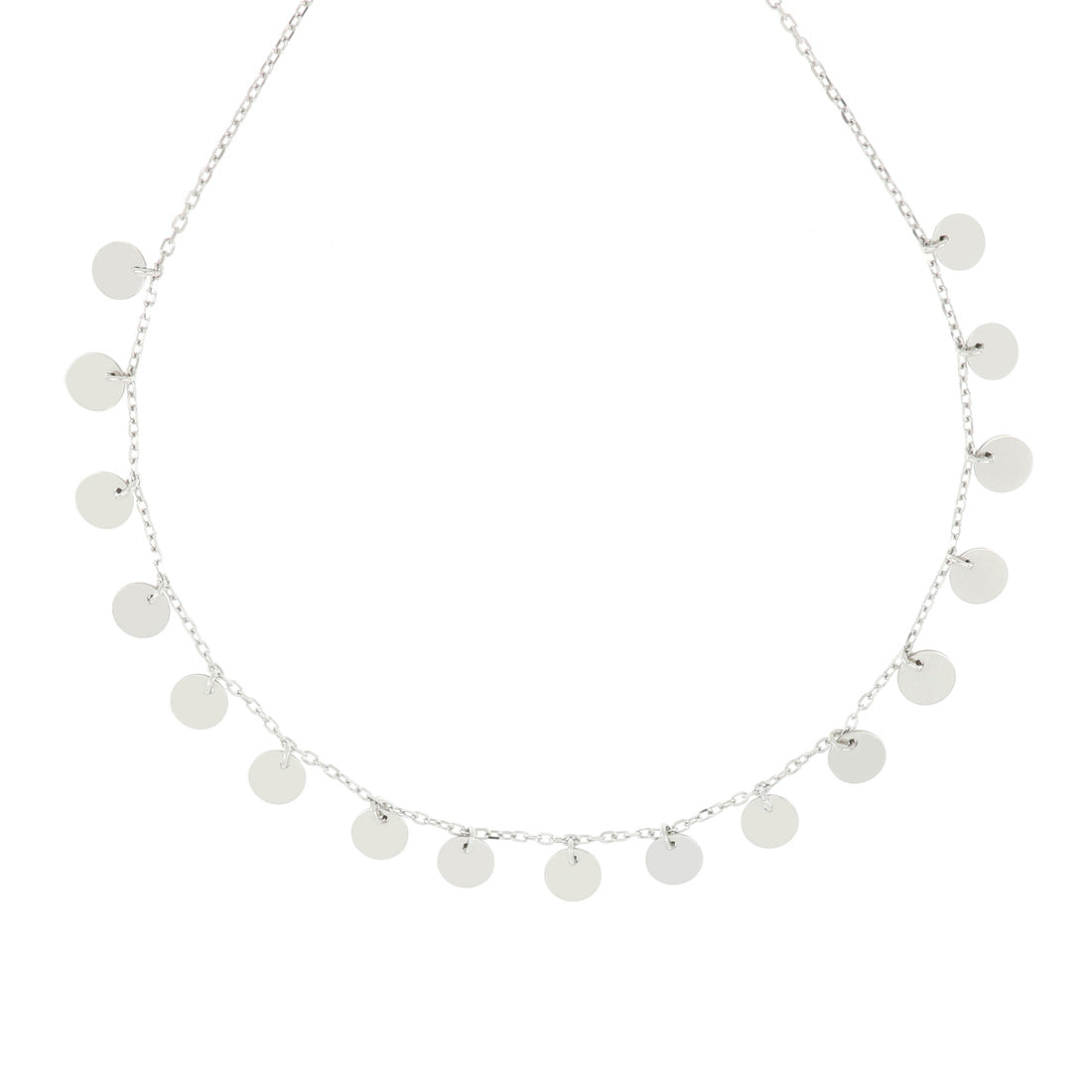 Collana con pendenti tondi in argento 925