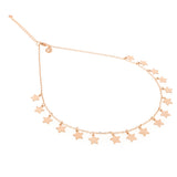 Girocollo con stelle oro rosa