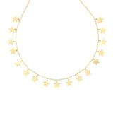 Collana con stelle fitte oro