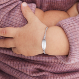 Bracciale targa per neonati 0-2 anni con incisione gratuita