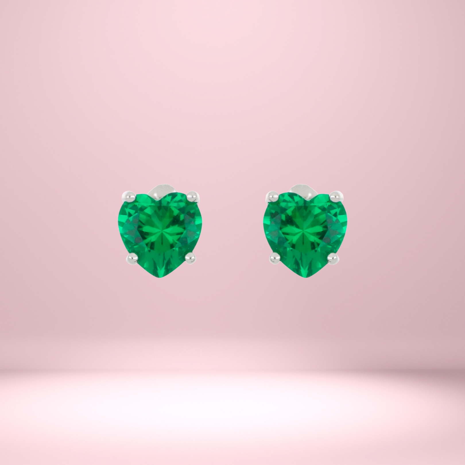 Orecchini A Cuore In Argento 925 Con Peridoto Naturale Verde Sfaccettato 6 Mm – Pietra Preziosa Grado AA, Ipoallergenici, In Scatola Regalo