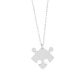 Collana puzzle di coppia con incisione