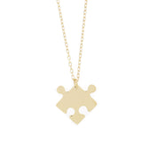 Collana puzzle di coppia con incisione