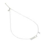 Collana targa con angelo in argento 925