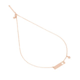 Collana con angelo in oro rosa