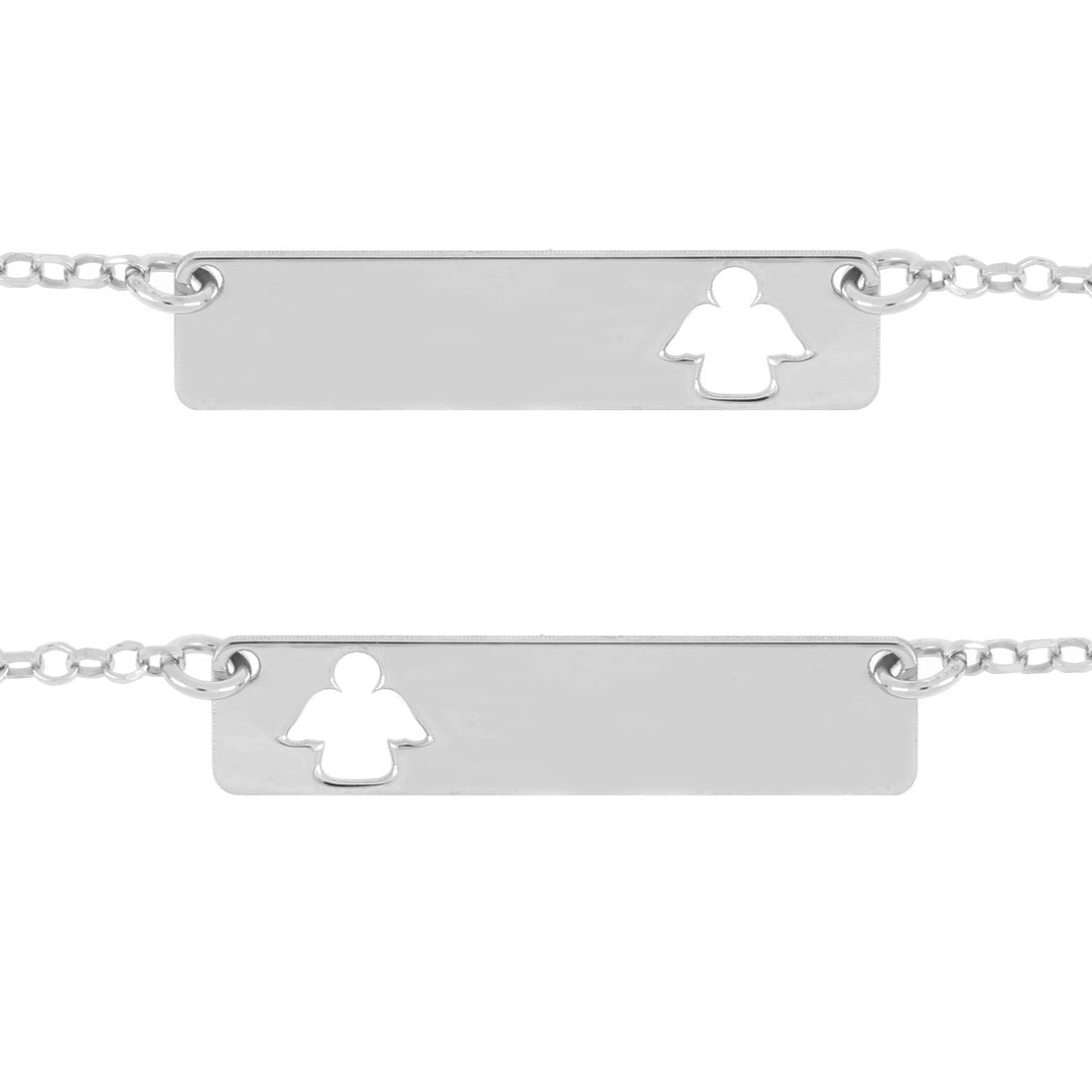 Collana in argento con angelo