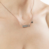 Collana in argento con angelo personalizzata