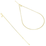 Set collana e bracciale modello snake placcati oro