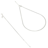 Set collana e bracciale modello snake soft in argento