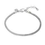 Men's silver snake bracelet