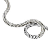 Men's silver snake bracelet